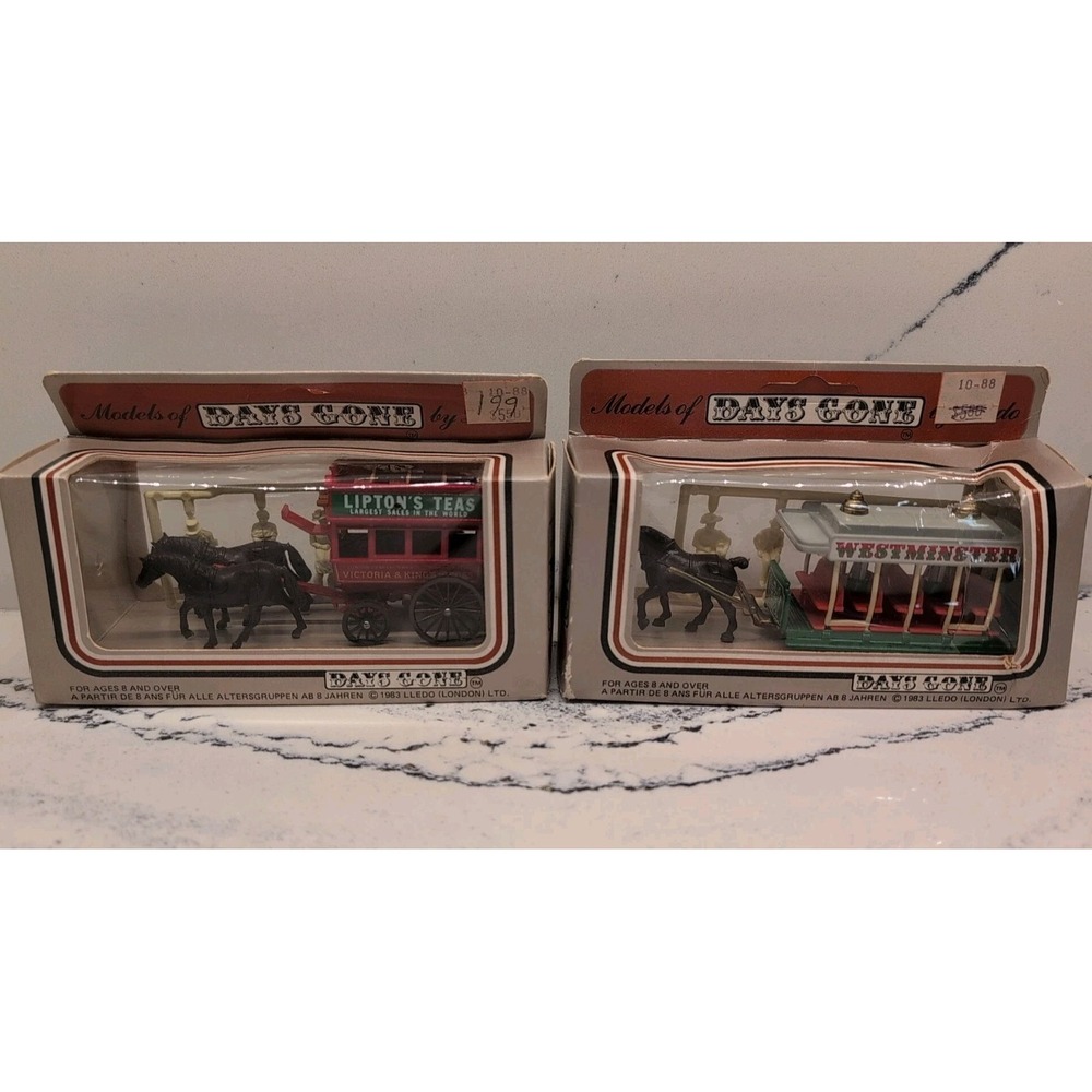 Vintage 1983‎ Lledo Days Gone By "Westminster" "Lipton's Teas" Lot Of 2 NOS